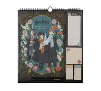 Grupo Erik: Calendario Famiglia 2026 Harry Potter | Calendario Harry Potter 2026 da muro con 4 colonne, 30x34cm, da Settembre 2026 a Dicembre 2026 con To Do List, stickers e penna inclusa