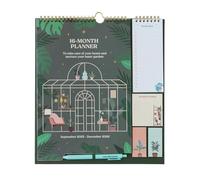 Grupo Erik Planner da parete 2026 - Piante regalo per la famiglia | Planner mensile con adesivi, penna, lista della spesa, note adesive | Calendario da parete 16 mesi da settembre 2025 a dicembre 2026