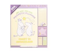 Grupo Erik: Calendario Famiglia 2026 Moomin | Calendario Magnetico Bambini 2026 con 4 colonne, 30x34cm, da Settembre 2026 a Dicembre 2026 con To Do List, stickers e penna inclusa