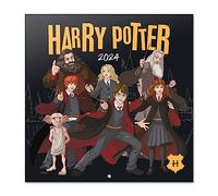 Grupo Erik: Calendario Harry Potter 2024 da Muro + Poster Regalo incluso, 12 mesi, 30x30cm FSC®, ideale come gadget, cancelleria con personaggi
