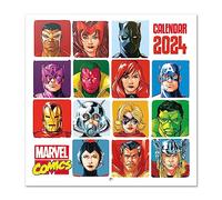 Grupo Erik: Calendario Marvel Comics 2024 da Muro + Poster Regalo incluso, 12 mesi, 30x30cm FSC®, ideale come Calendario 2024 da parete, Calendario ufficio 2024, marvel gadget o marvel must have