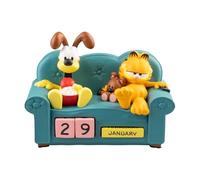 Grupo Erik : Calendario Perpetuo 3D Garfield In Resina Dipinta A Mano 16,6 x 12,5 x 9,3 cm - Blocchi Intercambiabili Giorni E Mesi - Prodotto Ufficiale