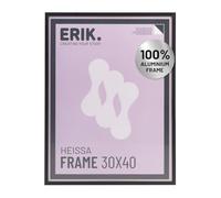 Grupo Erik: Cornice 30 x 40 cm Nera - Cornice Alluminio 30x40, Cornice da parete leggera, Cornice per puzzle, per quadri o foto - Packaging protetto durante il trasporto