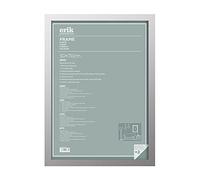 Grupo Erik: Cornice 50 x 70 cm Argento - Cornice da parete in legno MDF, Cornice per puzzle 50x70, Cornice Quadro 50x70