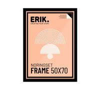 Grupo Erik Cornice 50x70 cm Nera | Portafoto da Parete in MDF | Cornice da Paret