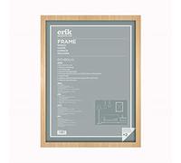 Grupo Erik: Cornice 60 x 80 cm Faggio - Cornice da parete grande in legno MDF, Cornice grande per puzzle o foto, Cornice per quadri grandi