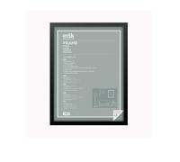 Grupo Erik: Cornice 60 x 80 cm Nero - Cornice da parete grande in legno MDF, per puzzle o foto per quadri grandi