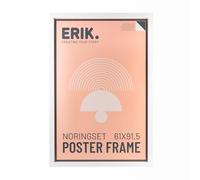 Grupo Erik Cornice 61x91,5 cm Bianca | Cornice Grande in MDF | Cornice da Parete per Poster, Quadri e Puzzle, Effetto Legno, Accessori per Appendere Inclusi, Packaging Protettivo