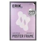 Grupo Erik Cornice 61x91,5 cm Nera | Cornice Grande in Alluminio | Cornice da Parete per Poster, Quadri e Puzzle, Accessori per Appendere Inclusi, Packaging Protettivo
