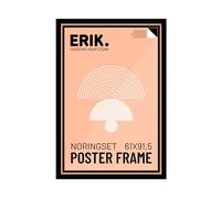 Grupo Erik Cornice 61x91,5 cm Nera | Cornice Grande in MDF | Cornice da Parete per Poster, Quadri e Puzzle, Effetto Legno, Accessori per Appendere Inclusi, Packaging Protettivo