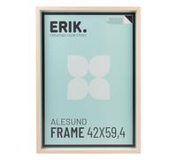 Grupo Erik: Cornice A2 Legno 42 x 59,4 cm - Cornice in Legno con Profondità, Color Rovere Chiaro, Cornice da parete grande in legno chiaro MDF, Cornice grande per puzzle, foto o quadri grandi