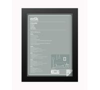 Grupo Erik: Cornice Nera 30 x 40 cm - Da Parete in Legno MDF, per Puzzle, Quadri o Foto