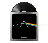 Grupo Erik Cornice per Vinile Argento - Porta Vinile da Parete 35,5 x 35,5 in MDF e Vetro Metacrilato | Cornice Quadrata per Copertina Album con Accessori per Appenderla - Packaging Protettivo