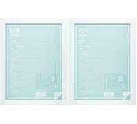 Grupo Erik Cornice portafoto 30 x 40 cm, colore bianco, in plastica MDF, decorazione da parete (Confezione da 2)