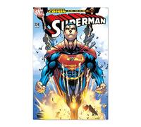 Grupo Erik: Poster Superman - Infinite Crisis is Here | Poster da parete DC Comics, 61 x 91,5 cm, Poster da muro con carta lucida e incorniciabile, Poster Supereroi, Superman Gadget