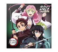 Grupo Erik Demon Slayer Calendario 2027 da Muro - Calendario da Parete | 30x30 cm, con Poster Incluso, Spazio per Appunti, 12 Mesi, 6 Lingue, Busta in Cartoncino, Anime Gadget