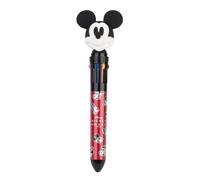 Grupo Erik Disney Topolino Penna Multicolore 10 Colori | Penna a Sfera 3D | a Scatto, Topper 3D, Cancelleria Scuola, Regalo Bambina 10 Anni, Mickey Mouse Gadget