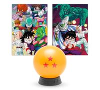 Puzzle Dragon Ball Z - Sfera del Drago 3 Stelle | 7 Sfere del Drago Shenron, Puzzle da Collezione Dragon Ball, 18 x 26 cm + Sfera 10 x 10 cm, Dragon Ball gadget