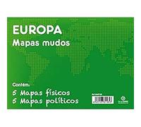 Grupo Erik Editores - Pack 10 mappamondi, 32,4 X 22,5 cm MMP105 Europa Politica e Fisica 32.4 x 22.5 cm