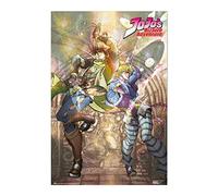Grupo Erik Editores Poster Jojos Bizarre Adventure Joseph Joestar & Caesar Zeppeli, per parete Le Bizzarre Avventure di Jojo, 61x91,5cm, carta lucida, Poster da muro, incorniciabile, Poster Anime