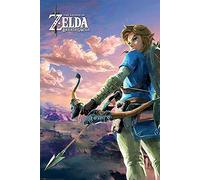 Maxi poster piramidale Zelda Breath Of The Wild Hyrule scena 91,5x61 cm