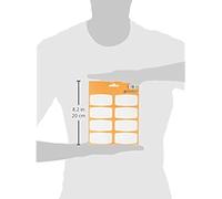 Grupo Erik: Etichette adesive Arancione | Etichette adesive colorate 8x4cm da usare per personalizzare regali, quaderni o altri prodotti di cancelleria, Etichette adesive scuola libri