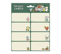 Grupo Erik: Etichette Adesive BT21 Colorate 8 x 4 cm | Personalizza Regali, Quaderni, Cancelleria e Libri Scolastici