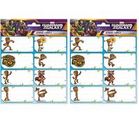 Grupo Erik: Etichette adesive Marvel Groot, colorate, Etichette scuola, ideale per personalizzare regali,quaderni o altri prodotti di cancelleria,Etichette adesive scuola libri, ELE0292