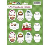 Grupo Erik: Etichette adesive natalizie | Pack 16 Etichette adesive per Natale, da usare come etichette regalo natale per personalizzare regali, Etichette adesive colorate