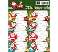 Grupo Erik: Etichette Adesive Natalizie | Pack 16 per Natale, da Usare Come Etichette Regalo per Personalizzare Regali, Colorate