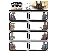 Grupo Erik: Etichette Adesive The Mandalorian - Colorate 8x4cm per Personalizzare Regali, Quaderni, Cancelleria e Libri Scolastici