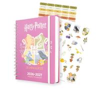 Grupo Erik Diario Scuola 2026 2027 Harry Potter - Agenda Settimanale 2026 2027 A5 per Scuola Medie e Superiore, 12 Mesi | Diario Scolastico con Copertina Rigida, Stickers e Tasca Interna