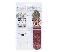 Erik Set 4 segnalibri in metallo Harry Potter Ufficiale (Hogwarts, Dobby, Hedwig, Piattaforma 9 3/4)