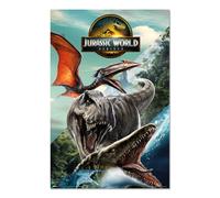 Grupo Erik: Poster Jurassic World Rebirth |Scrivania gaming, Gaming, v 91.5 x 61 cm incorniciabile, merchandising vintage, poster arte pop/Decorazioni casa, decorazione cameretta