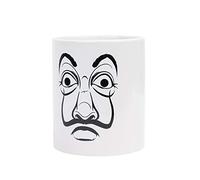 Grupo Erik la Casa di Carta, Bella Ciao Tazza da colazione in ceramica. Ideale per il tuo caffe o te, Bianca
