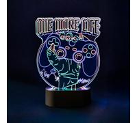 Grupo Erik: Lampada nerd Gameration | Lampada LED per scrivania 3D, 17x20 cm con batterie o USB, Accessori scrivania gaming, Setup Gaming, Gadget Gaming Room