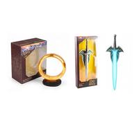 Grupo Erik - Lampada Il Signore degli Anelli: Anello del Potere + Daga Dardo | Lampada da parete, Luce LED Ricaricabile, cavo USB o Batterie | Signore Degli Anelli Gadget