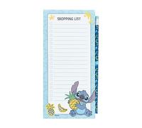 Grupo Erik: Lista Spesa Magnetica da Frigo Disney Stitch | Shopping List magnetica, 10 x 21 cm, con 65 fogli e matita, Block Notes con calamita da frigo per lista spesa o to do list