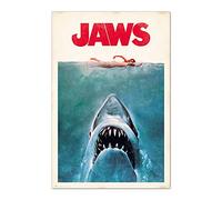 Grupo Erik: Poster Lo Squalo | Poster da parete Jaws, 61x91,5cm, carta lucida | Poster da muro, incorniciabile | Poster Lo Squalo, Poster Steven Spielberg