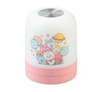 Grupo Erik Luce Notturna Bambini BT21 - Lampada da Comodino LED | Ricaricabile con 3 Temperature di Luce, Dimmerabile, Touch e Portatile con Maniglia, USB-C, 9,1 x 7,2 cm