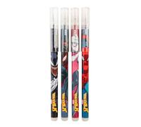 Grupo Erik Marvel Spiderman Penne Cancellabili | 4 Penne Gel Colorate