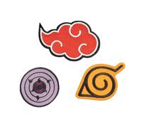 Grupo Erik Naruto Set 3 Toppe Termoadesive | Patch Ricamate per Tessuti | Toppe Adesive, per Personalizzare Zaini, Giacche e Borse, 10 x 11 cm, Manga Gadget