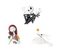 Grupo Erik Set 3 Calamite Frigorifero Nightmare Before Christmas 3D - Magneti Decorative da Frigorero in PVC, Set Calamite per Bambini e Fan (5x6 x2 cm)