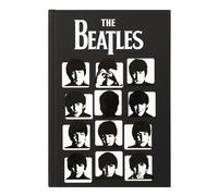Grupo Erik: Quaderno Nero Beatles | Quaderno A5 The Beatles con copertina rigida, Segnalibro e Tasca espandibile, 192 pagine 100 g/m², The Beatles Gadget o regalo