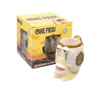 Grupo Erik Boccale Birra One Piece Gadget - Bicchieri Birra Decorativa Den Mushi con Colori Vivaci e Ben Dipinta, Tazza Grande 750ml | One Piece Manga: Regali Divertenti