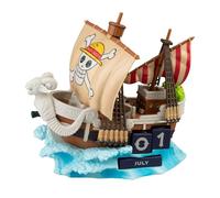 Grupo Erik One Piece Calendario Perpetuo Going Merry 3D | One Piece Gadget | Calendario da Tavolo, 5 Blocchetti Giorni e Mesi, Decorazione da Scrivania, One Piece Manga, 16,7 x 15,5 x 10,6 cm