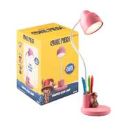 Grupo Erik Lampada da Tavolo Ricaricabile One Piece Manga - Lampada Scrivania LED con 3 Temperature di Luce, Dimmerabile, Collo Flessibile e Vano Multifunzione | Cavo USB o Batterie (14 x 44 x 14 cm)