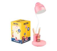 Grupo Erik Lampada da Tavolo Ricaricabile One Piece Manga - Lampada Scrivania LED con 3 Temperature di Luce, Dimmerabile, Collo Flessibile e Vano Multifunzione | Cavo USB o Batterie (14 x 44 x 14 cm)