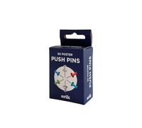 Grupo Erik: Pack di Puntine da Disegno Colorate | Pack di 50 Spillette colorate, ideali per Appendere Posters, Foto, Disegni, Documenti - Appendi Poster, Puntine da disegno in metallo