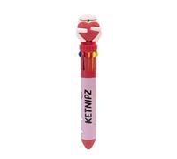 Grupo Erik: Penna multicolore Ketnipz | Penna 10 colori di Ketnipz, Penna a sfera retrattile con 10 colori, Ketnipz Bean, Ketnipz Gadget, Licenza Ufficiale